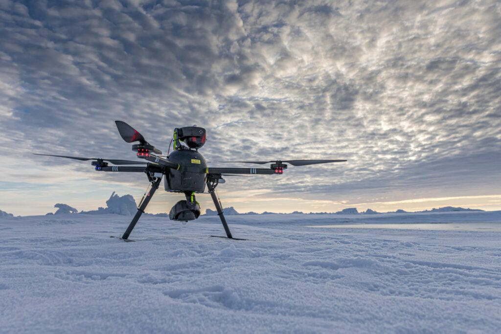 Drone on the sea ice.